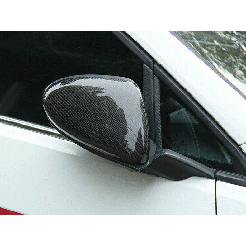for Kia Forte K3 2019-2021 Carbon Fiber Exterior Rear View Mirror Cover Cap Trim