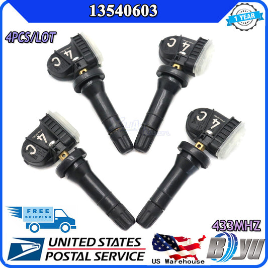 new 4-pack TPMS tire pressure sensors for GimCisco for Sierra , for Chevrolet Malibu, and for Buick 13540603
