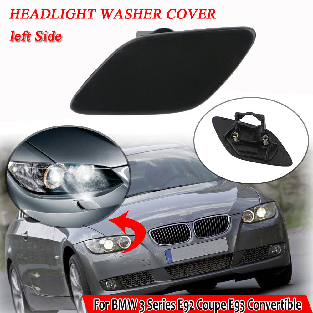 Left side adjustable front bumper headlight cover for BMW E92 Coupe and E93.
