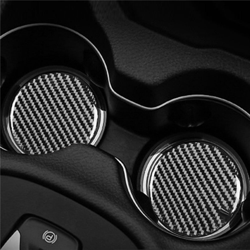11Pcs Door Slot Pad Trim Cover Decor Carbon Fiber for Dodge for Challenger 2015-2020