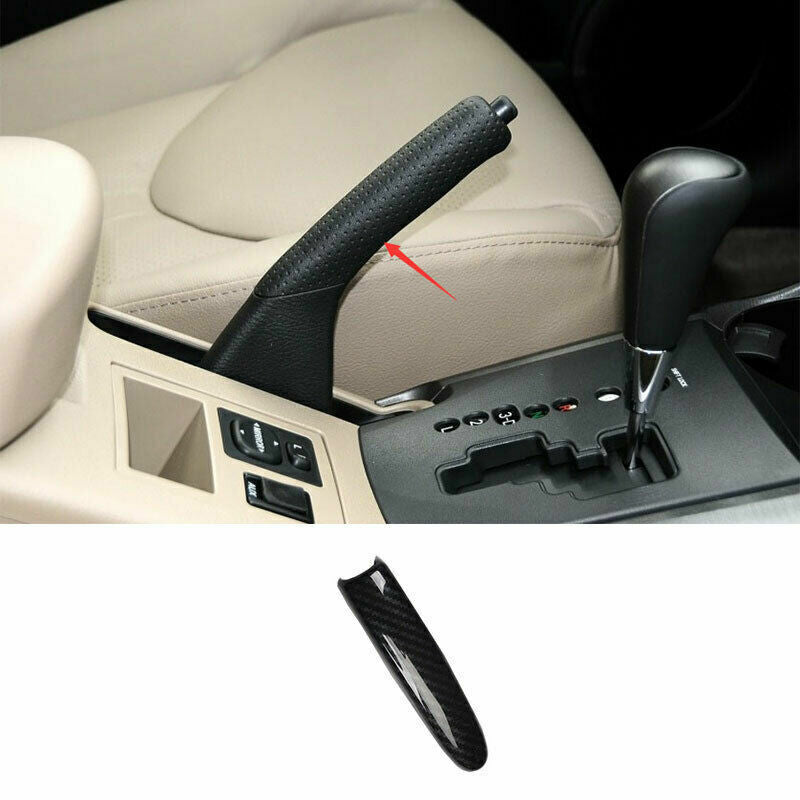 for Toyota RAV4 2006-2012 Carbon Style ABS Console Shifter Hand Brake Cover Trim