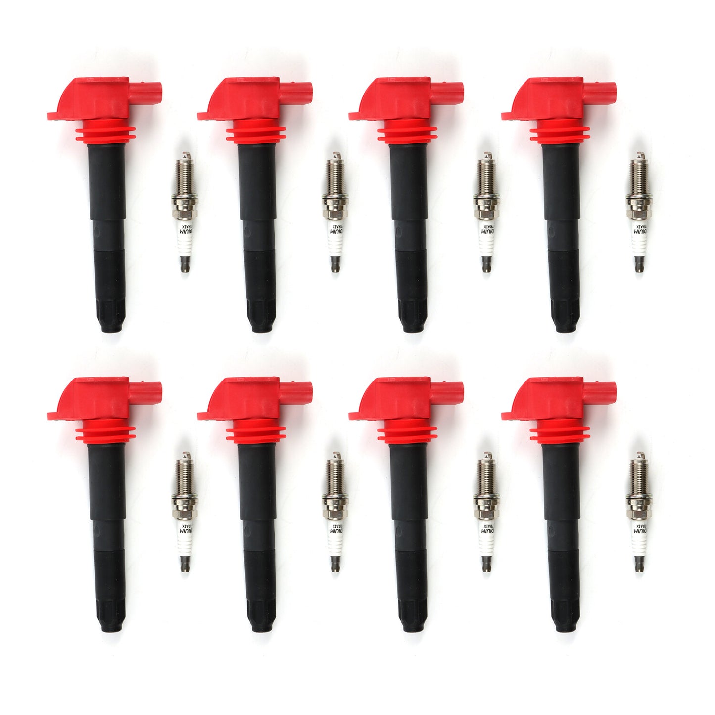 Set of 8 Ignition Coil Pack  Spark Plugs for Porsche 2008-2018 for Cayenne 4.8L