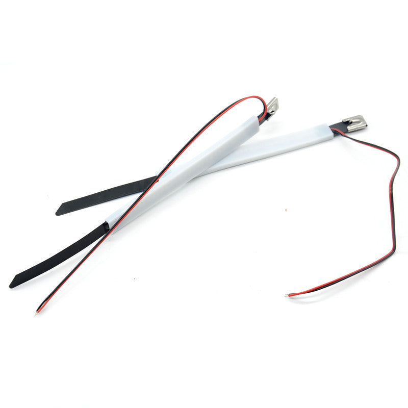 2x Motorcycle 45-70mm Fork LED Turn Signal Indicator Amber Blinker Lamp Strip
