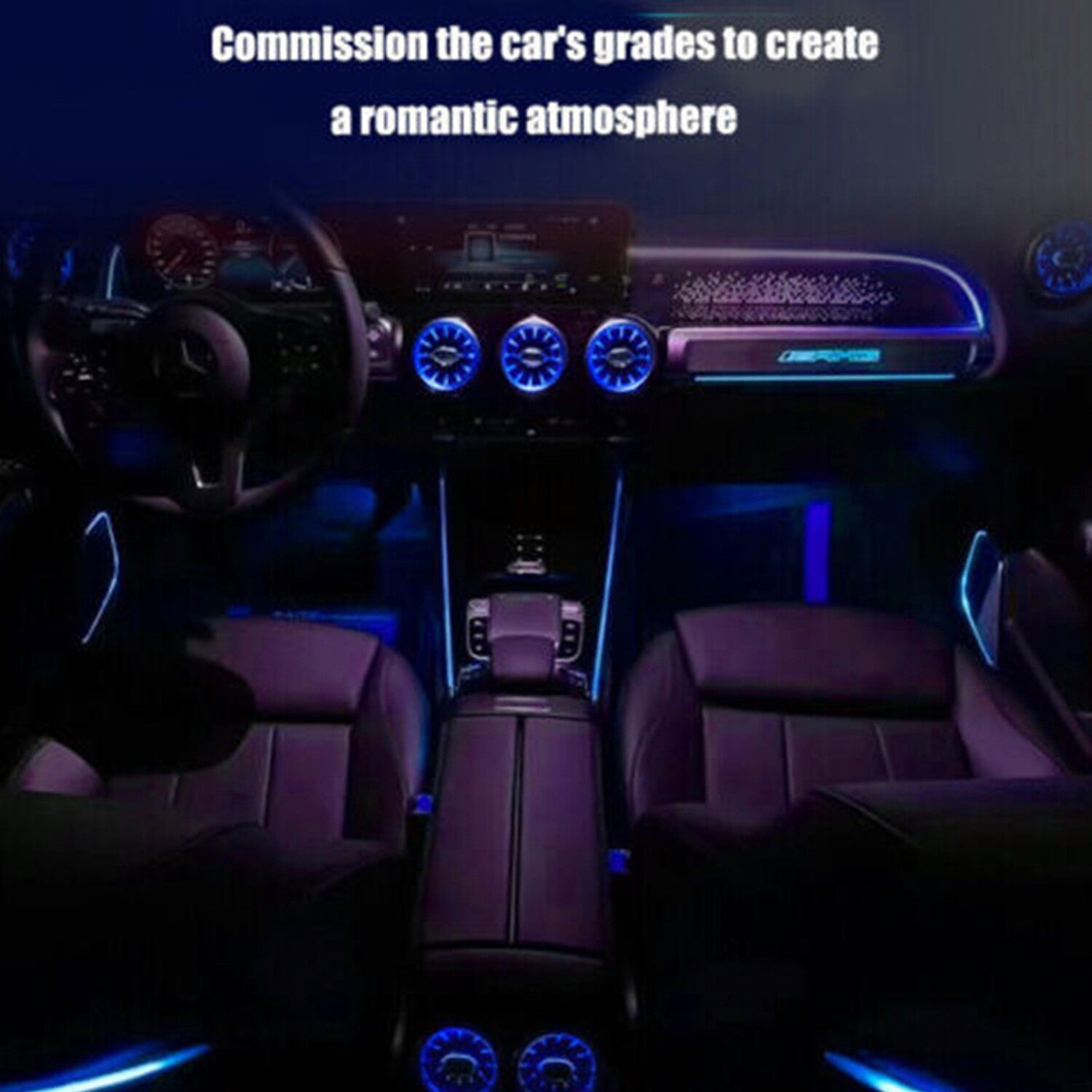 64 Colors Air Vent LED Ambient Light for Mercedes-Benz B/GLB/GLA X247 W247 H247