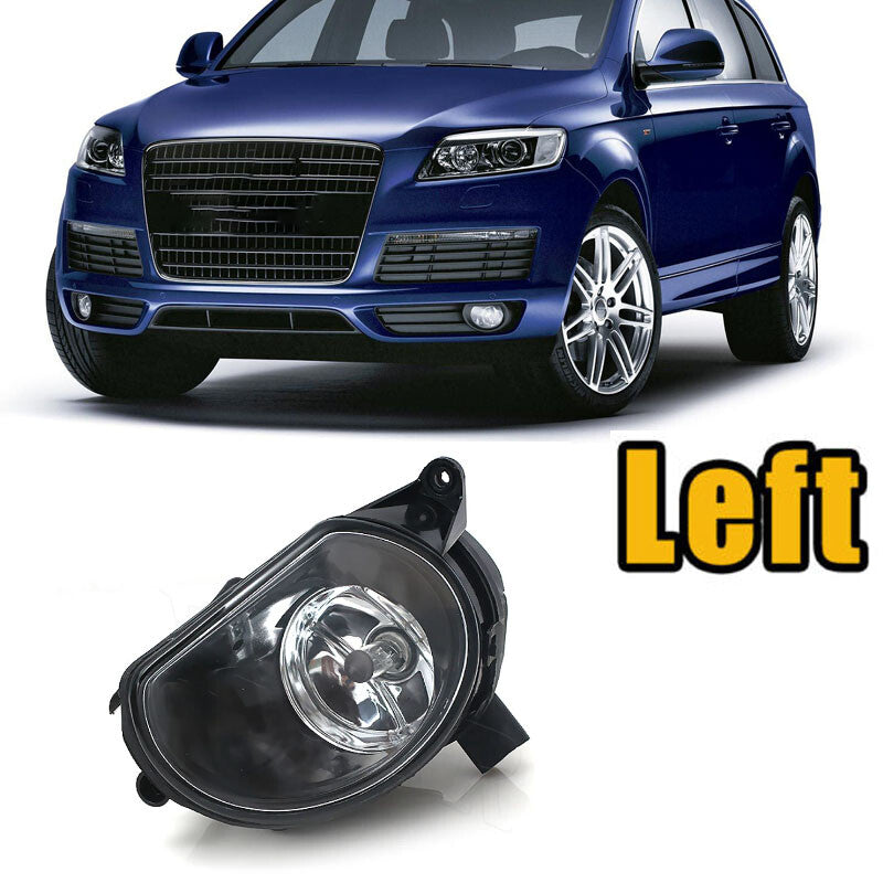 for Audi Q7 2006-2009 Left Side Front Bumper Fog Light Lamp With Halogen Bulbs