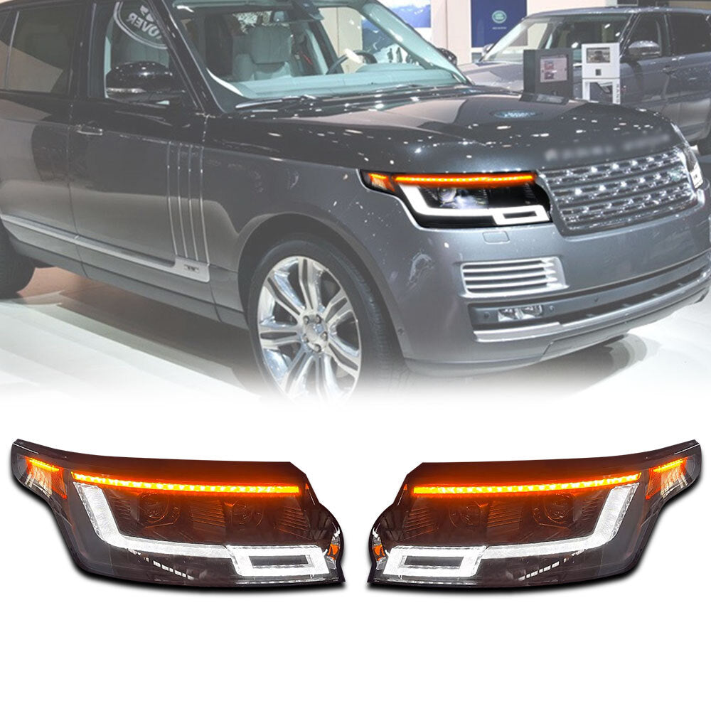 Pair LED HeadlightFor for Range Rover Vogue L405 2013-17 Upgrade To 2023 Plug Play