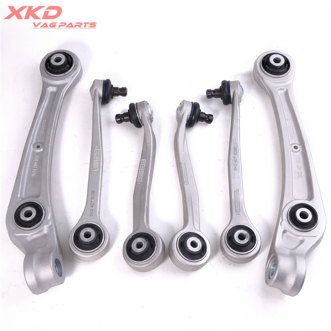 6 Front Upper Control Arms Set for AUDI for A4 for A5 Q5 8K0407505A 8K0407506A