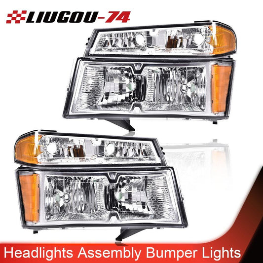 Suitable for 2004-12 for GMC for Canyon / for Chevy Colorado headlight assembly with 4 impact lights