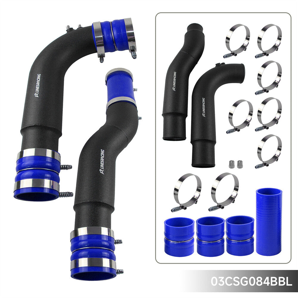 Black Intercooler Pipe Kit Boots For 2007.5-2009 for Dodge for Ram 6.7L Diesel