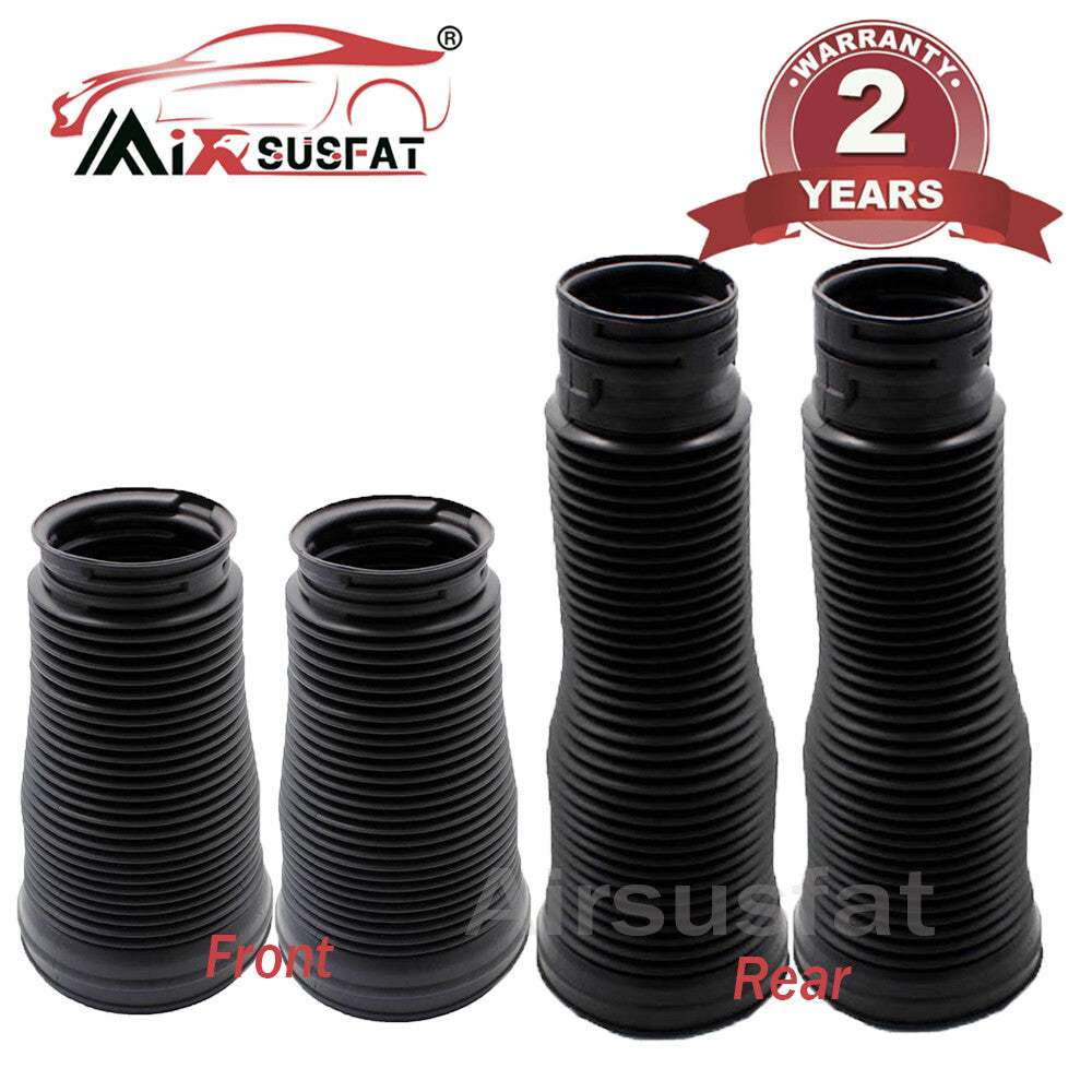 4X Front Rear Air Shock Dust Boot Cover for Mercedes W221 S350 S400 S450 S550