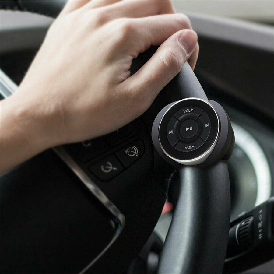 Car Steering Wheel Remote Control Bluetooth Media Button For IOS Android Phone