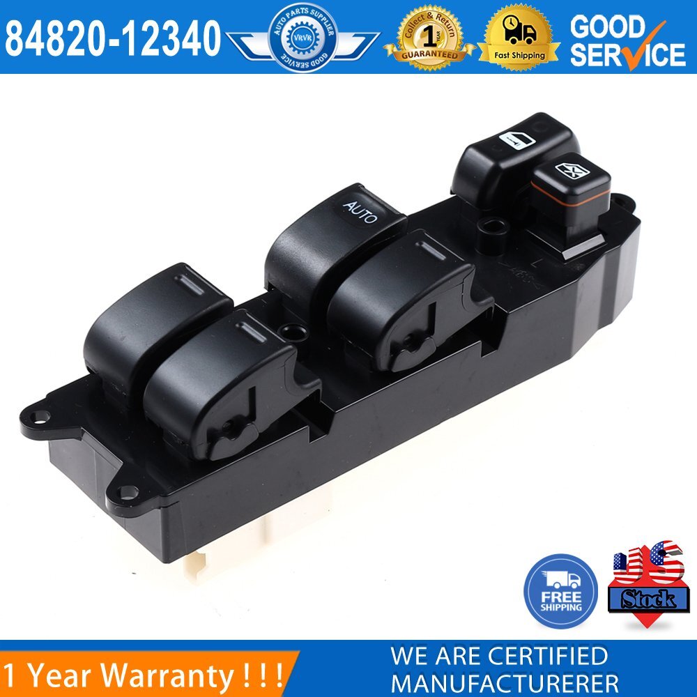 Applicable to for Toyota RAV4 1998, 1999, 2000, power window switch, front left side, 84820-12340