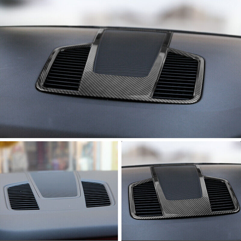 for Porsche for Cayenne 2019-2023 Carbon Fiber Dashboard Upper Air Outlet Vent Trim