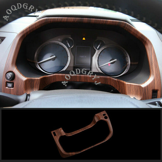 for Toyota Prado 2018-2021 Wood grain Console Dashboard Panel Trim Decor Frame