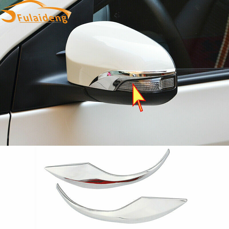 for Toyota for Corolla 2014-2018 Chrome Rearview Side Door Mirror Strips Cover Trim