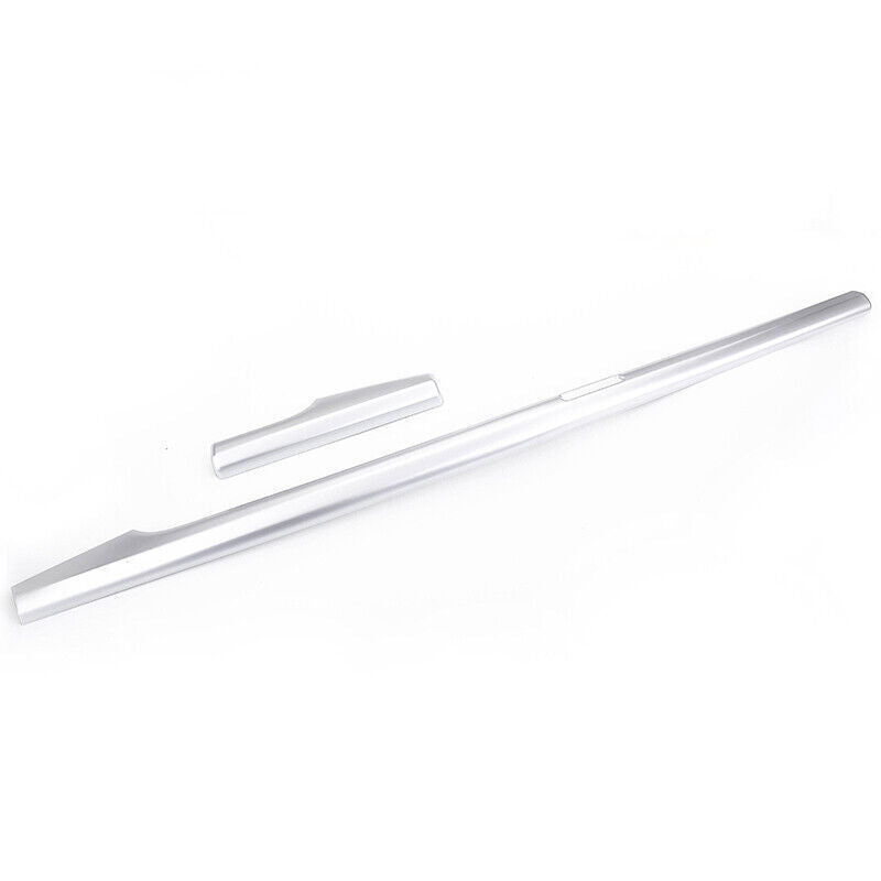 for Audi Q5 2018-24 ABS Matte Silver Inner Central Console Dashboard Strip Trim