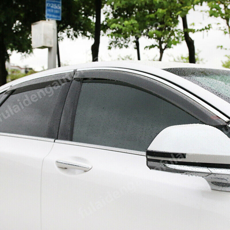4P for Lincoln MKX 2016-2018 Window Visor Vent Rain Sun Guards Shield Deflectors
