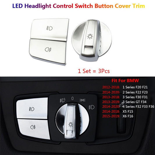 for BMW 1 2 3 4 Series X5 X6 F20 F22 F30 F34 F32 F15 F16 Headlight Switch Cover
