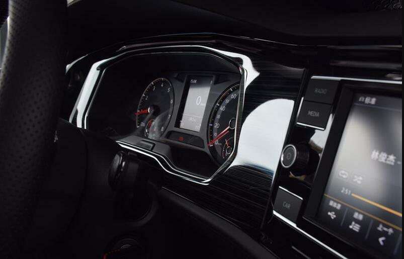 for Volkswagen for Jetta Mk7 2019-2022 Black Steel Instrument Panel Frame Cover Trim