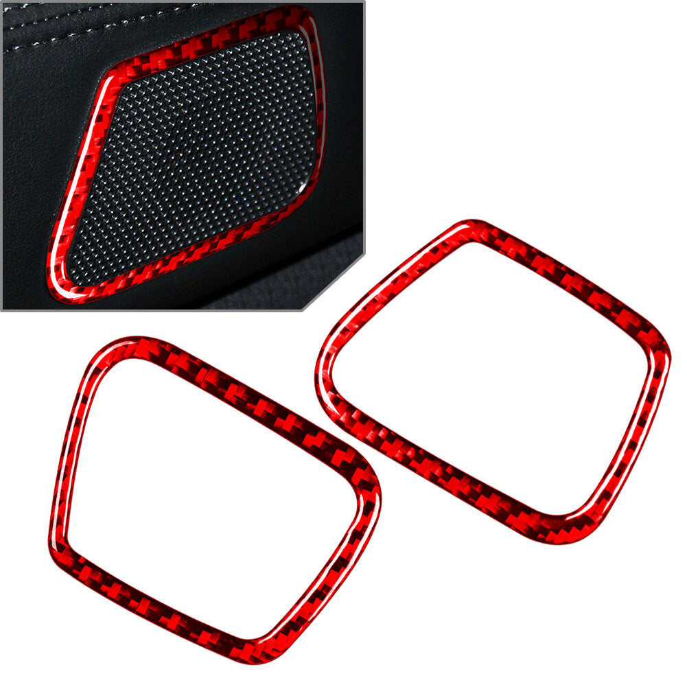Door Speaker Audio Horn Ring Cover Trim Red Fit for Infiniti JX35 QX60 2013-2016