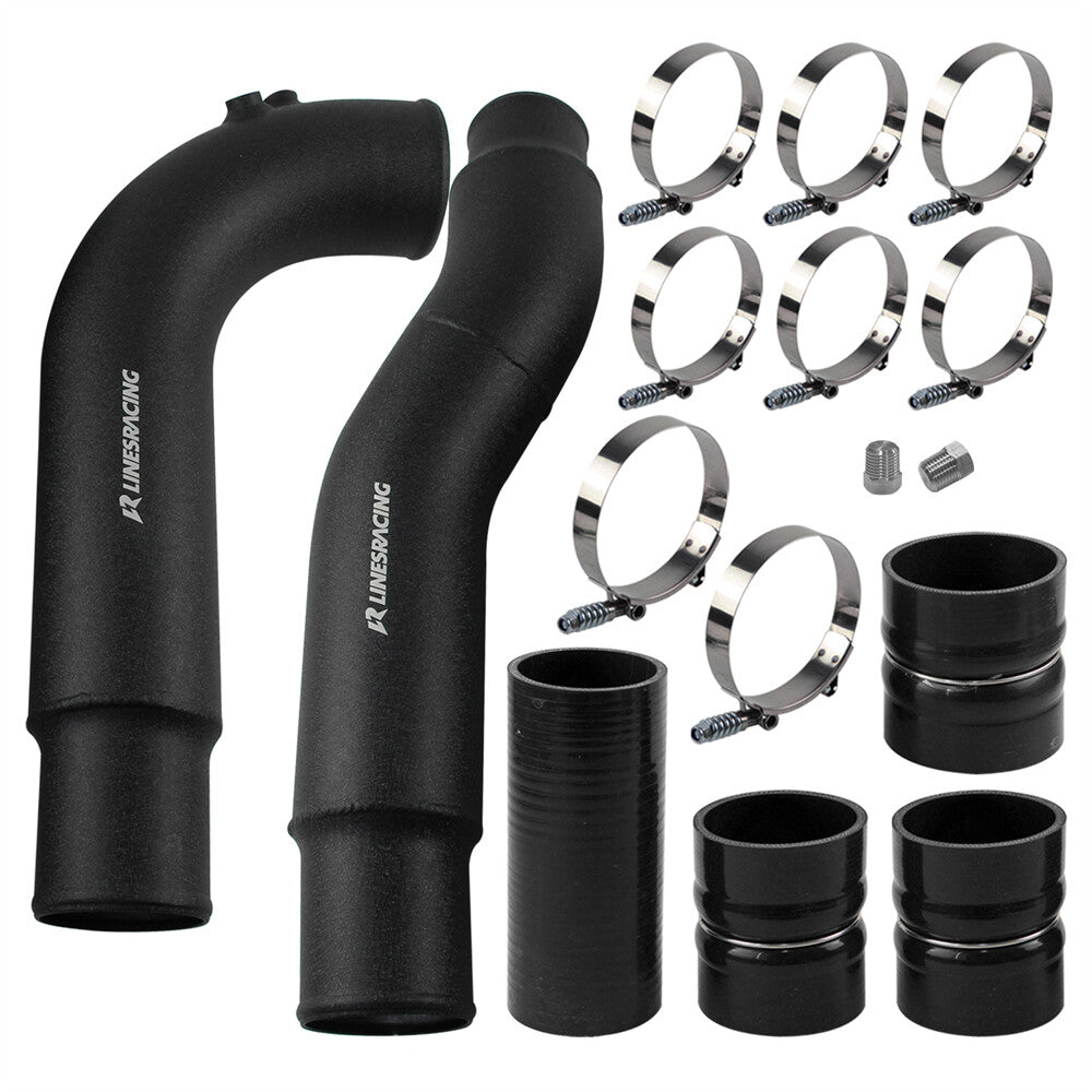 Black Intercooler Pipe Kit Boots For 07.5-09 for Dodge for Ram 6.7L Diesel