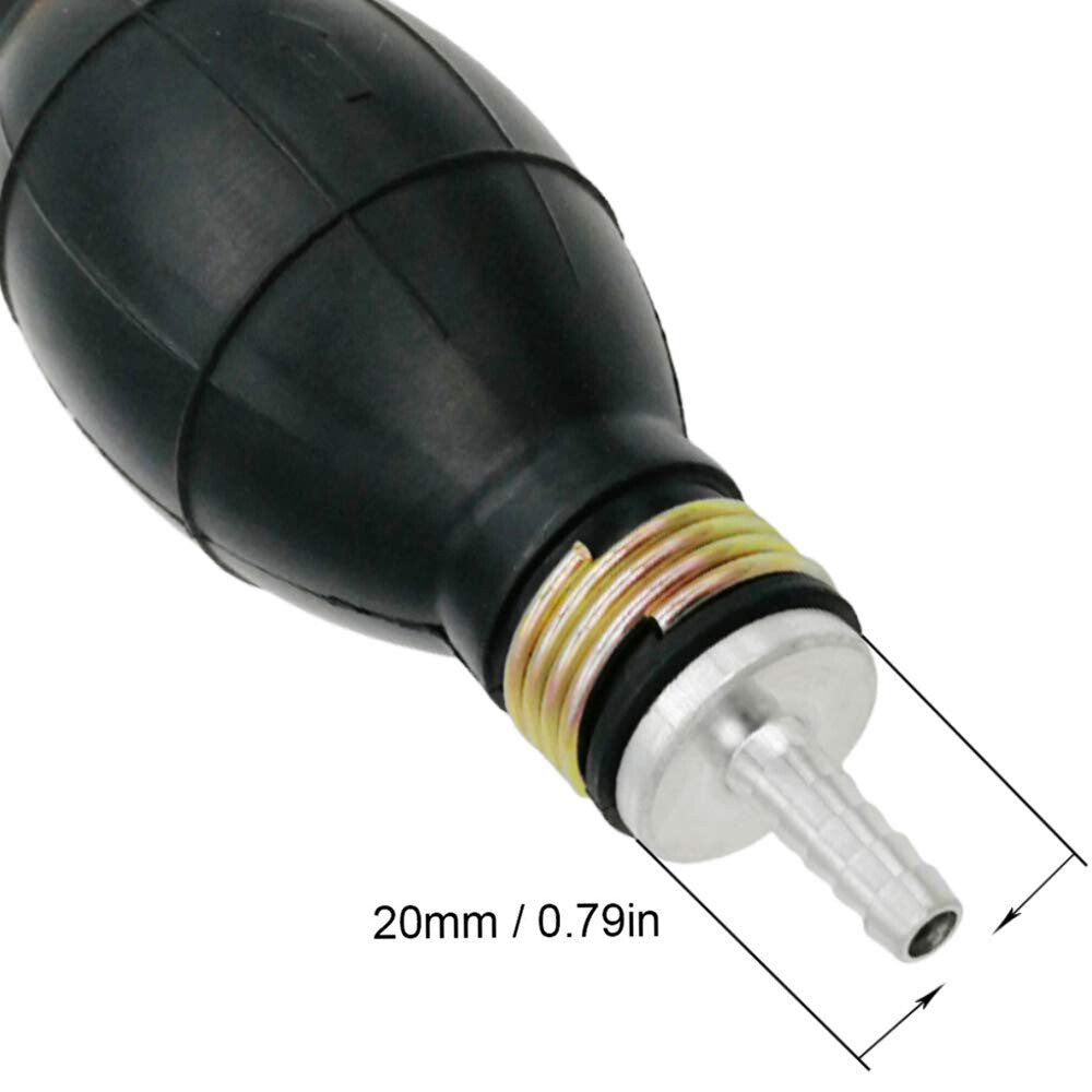 8mm Hand Pinch Fuel Pump Hand-actuated Liquid Transfer For Gas Petrol Diesel Car