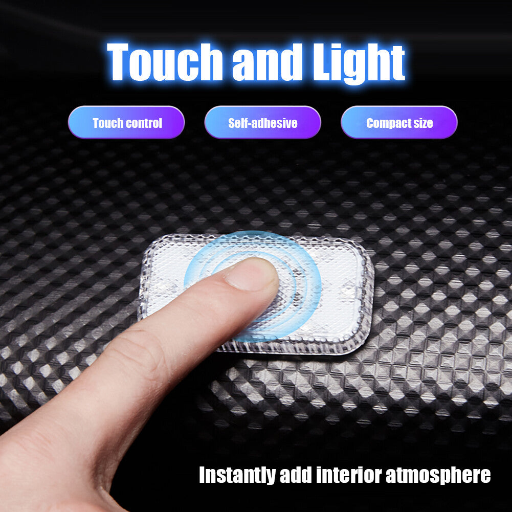 1/2/4 Car USB Rechargeable LED Touch Light Wireless Roof Reading for Mini Night Lamp