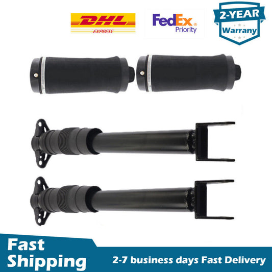 2x Rear Shock Absorbers + 2x Air Springs Bags Fits for Jeep Grand Cherokee 11-15
