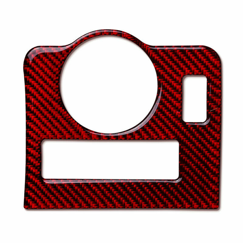 Red carbon fiber headlight switch cover suitable for Ford for Mustang 2009 - 13