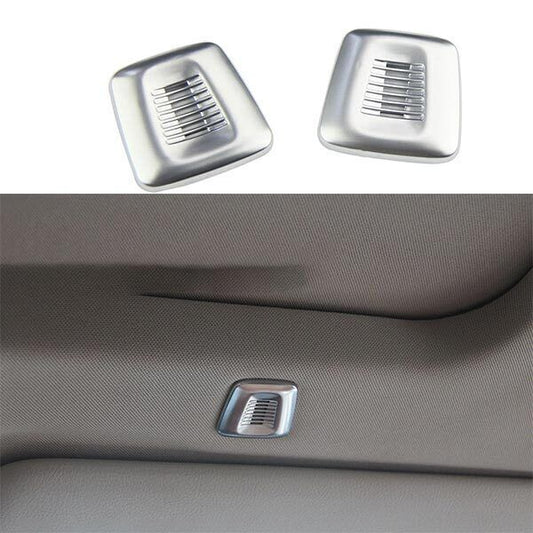 Car Roof Microphone 2PCS Cover Trim ABS Silver for BMW 3 4 Series GT 2013-2019