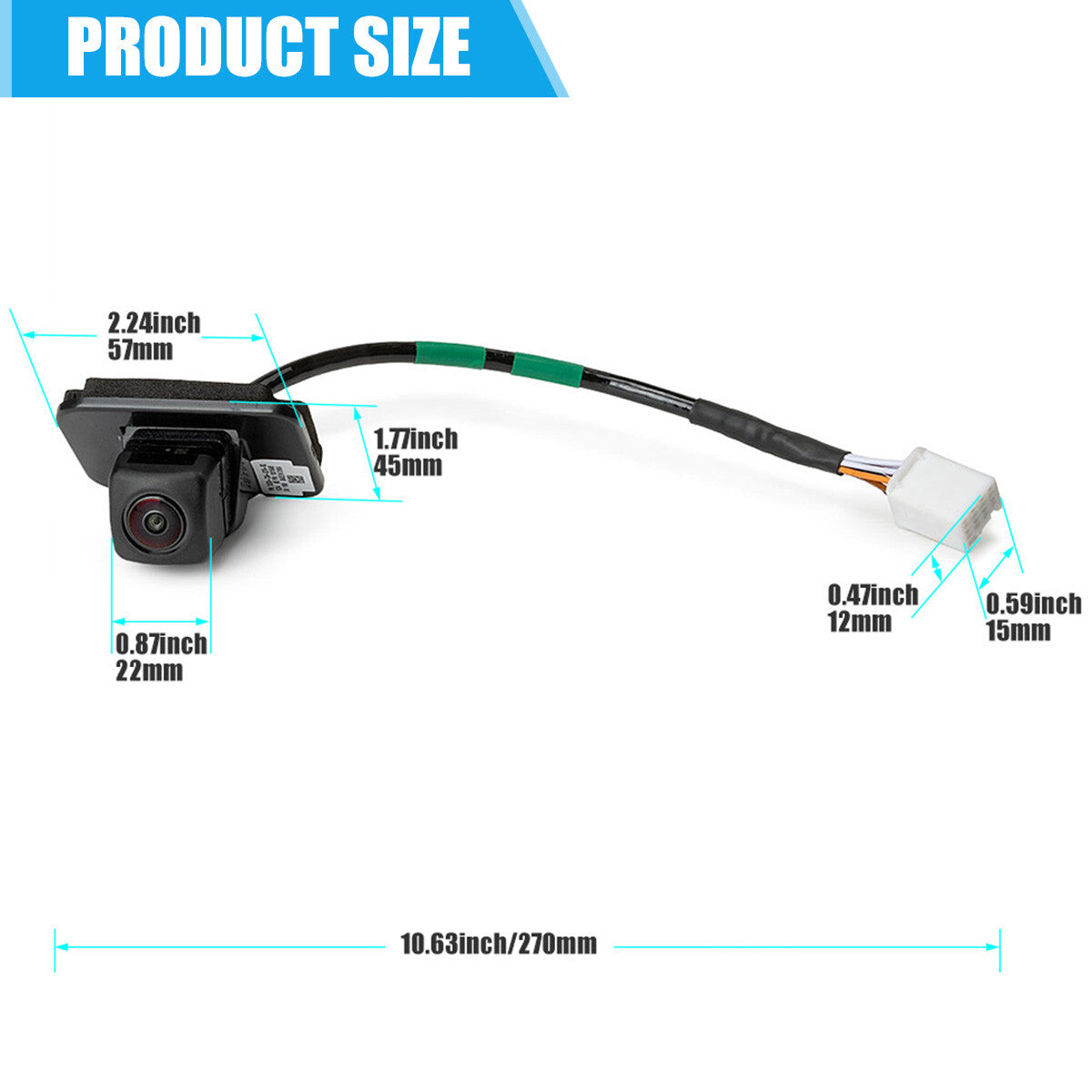 39530-T2A-A31 Rear View Parking Backup Camera For 2014-18 for Honda Accord 2.4L 3.5L