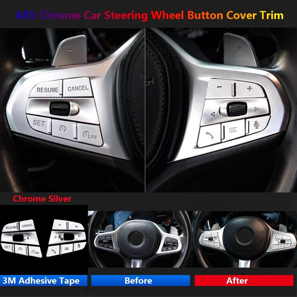 for BMW 3 4 5 X3 X5 X6 X7 Z4 G20 G30 G05 G06 G07 G29 Steering Wheel Switch Cover