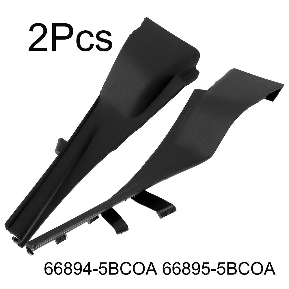 1 Pair Black Car Front Wiper Side Cowl Extension Trim Cover For MURANO 2015-2017