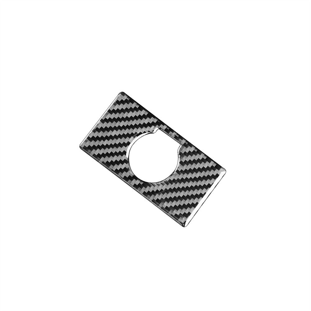 Carbon Fiber Rear Cigar Lighter Switch Cover Trim for Toyota Tundra 2014-2018