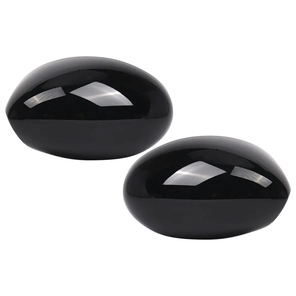 Glossy Black Mirror Cover Cap LHRH for Mini Cooper R50 R53 Hatchback 2000-2006