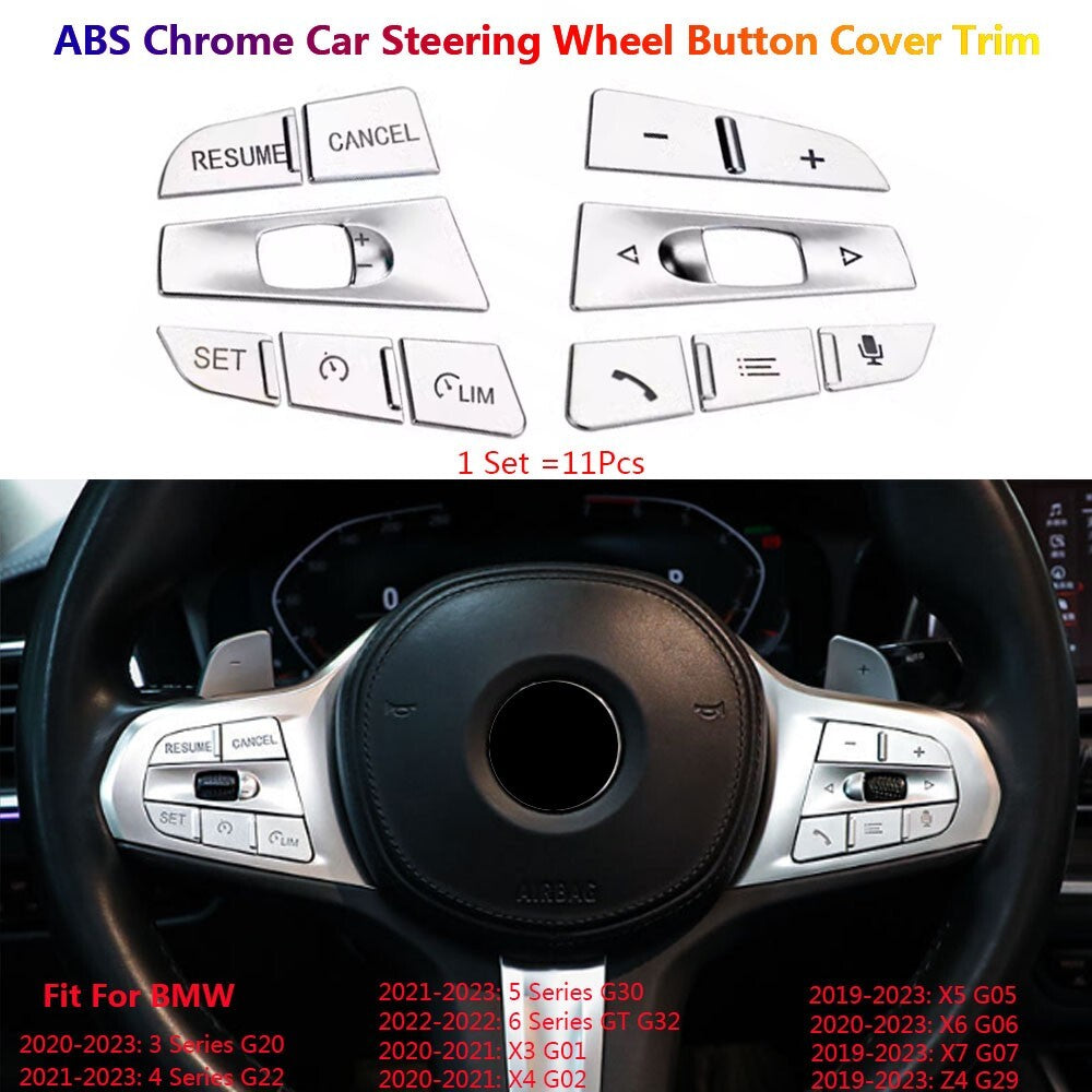for BMW 3 4 5 X3 X5 X6 X7 Z4 G20 G30 G05 G06 G07 G29 Steering Wheel Switch Cover