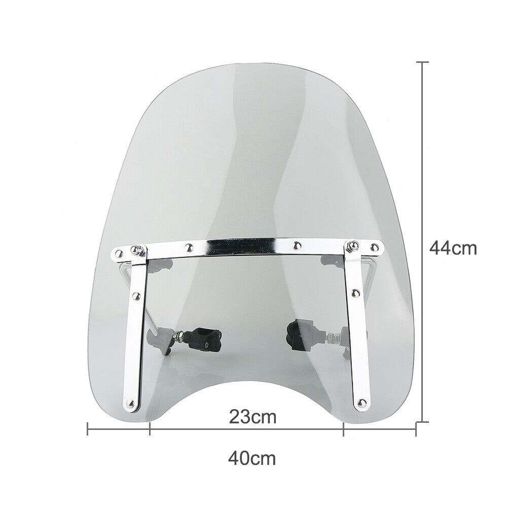 7/8 1 Handlebar Motorcycle Windshield Screen Deflector Smoke for Harley Front