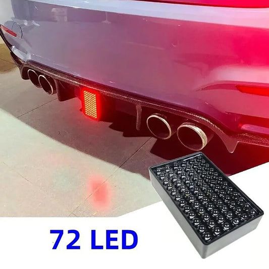 F1 Style 72 LED Rear 3rd Third Strobe Flashing Tail Brake Stop Light Universal