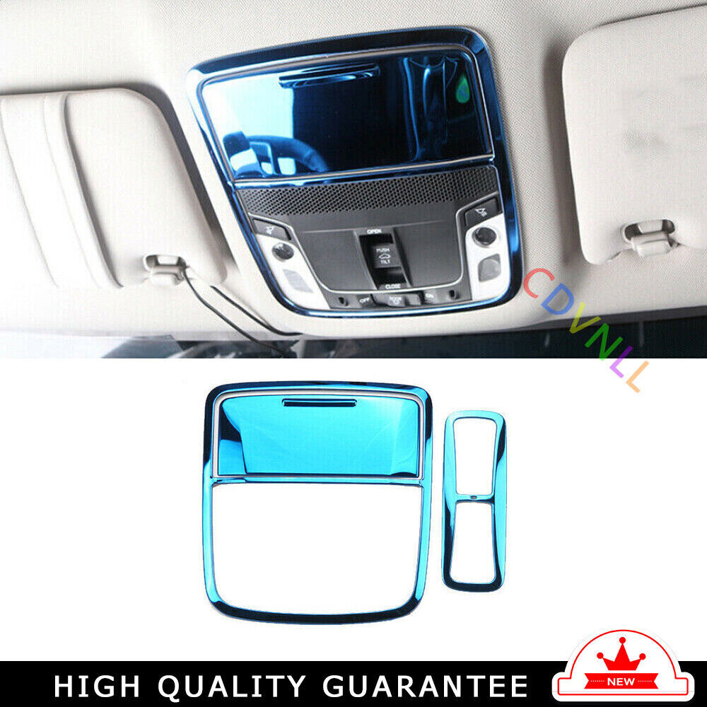 Front Reading Lamp Frame Cover Trim for Honda Accord 9th 2014-2017 Blue Titanium