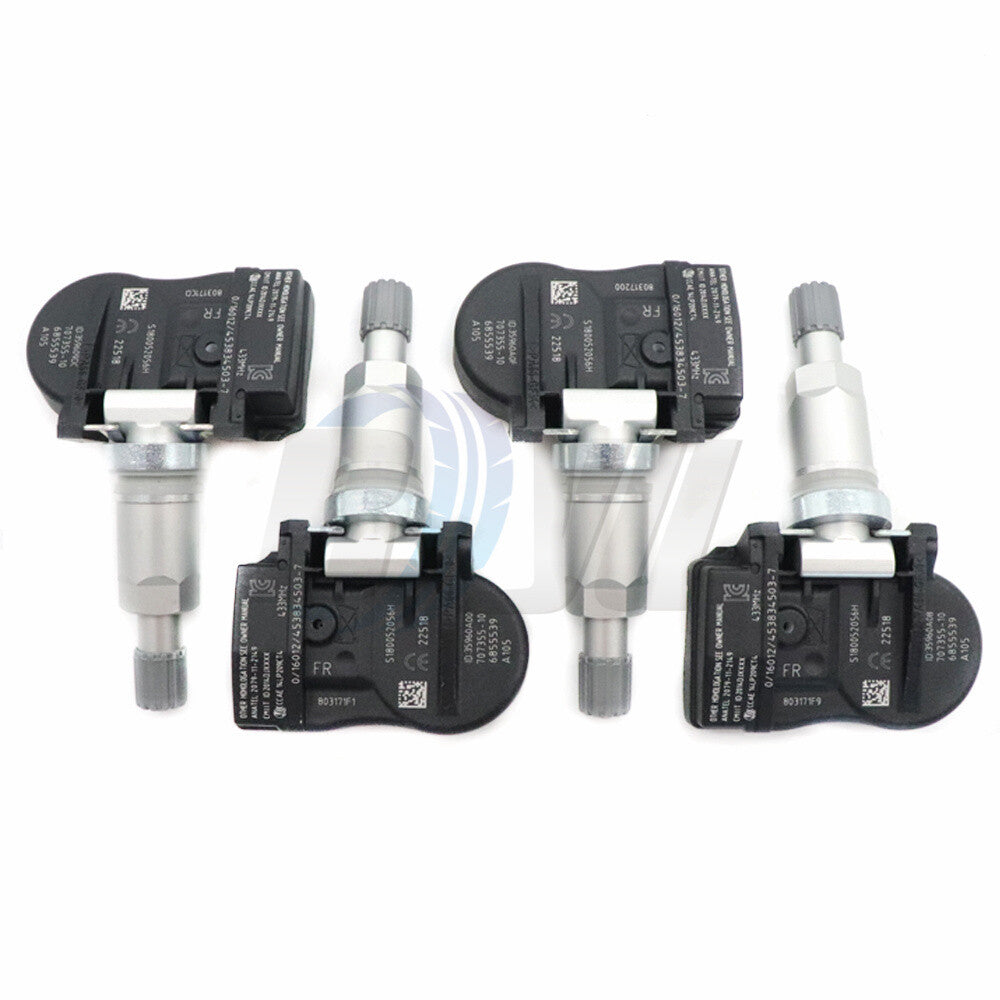 4pcs TPMS Sensor 6855539 6881890 for BMW 2 3 4 Series i3 i8 X1 X2 X5 for MINI 433MHZ