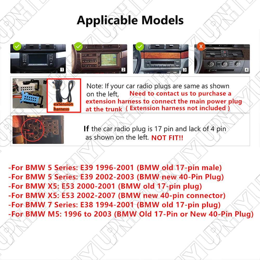 10.33 Android 14.0 Stereo Radio GPS Nav Head Unit 4+32GB for BMW for X5 E53 2000-07