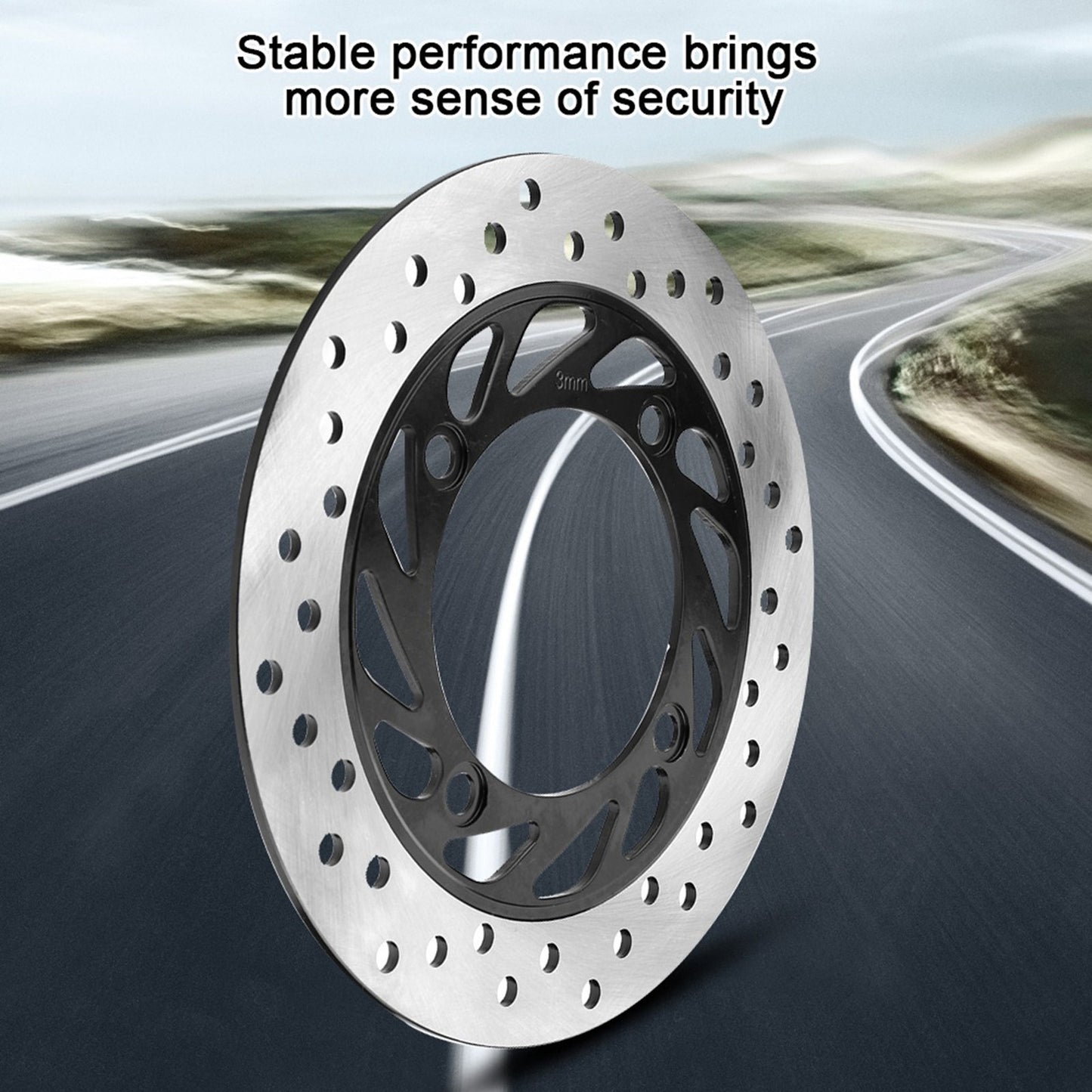 Durable Silver & Black Disc Brake for CB400 CB-1 CB500 CB750 CB900 Hornet919