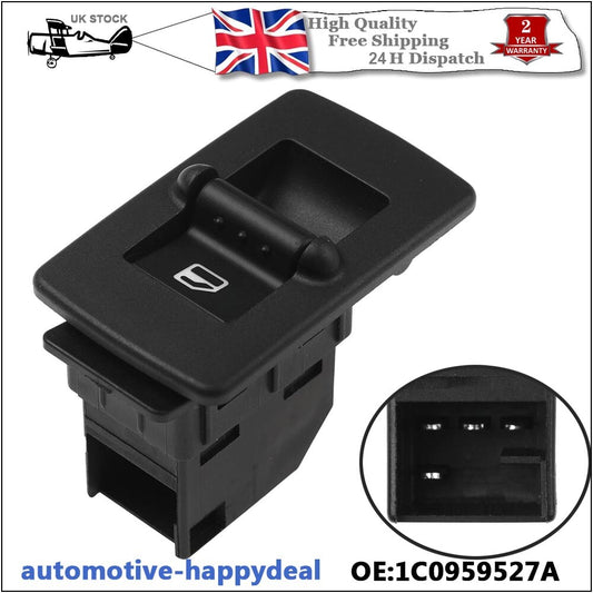Electric Power Window Switch Passenger Side 1C0959527A for VW Beetle 1998-2010