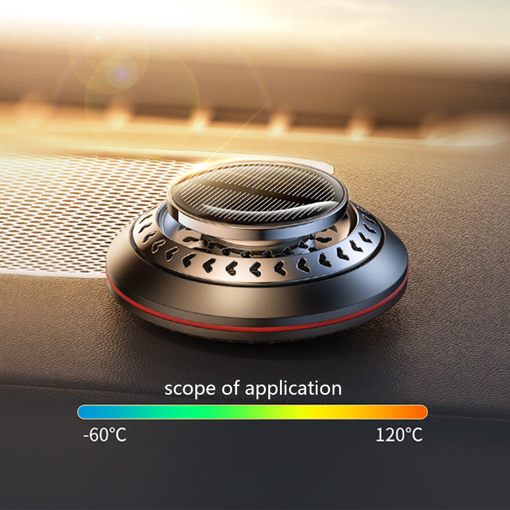 360¡ã Rotating Solar Powered Car Aromatherapy Perfume Air Freshener Air Purifier