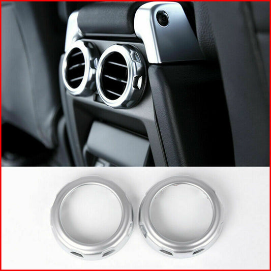 2P Silver Rear air outlet vent cover trim for Land Rover Range Sport 2005-2013