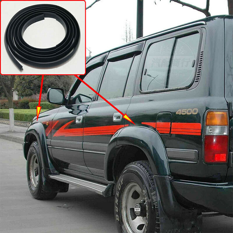 for Land Cruiser 91-97 Wheel Wells Fender Flare Edge Rubber Trim Gasket Welting