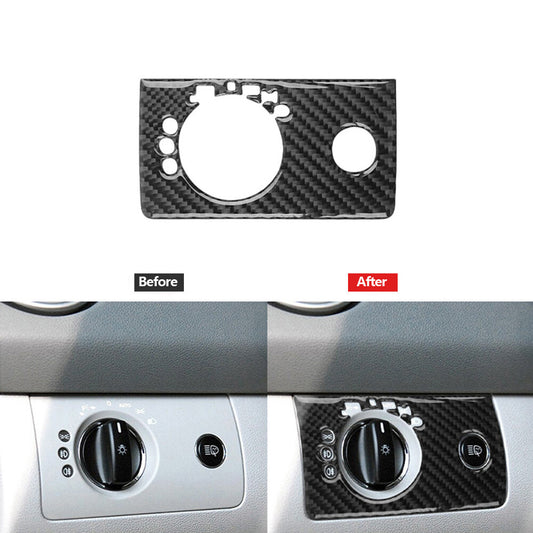 Carbon fiber headlight control panel for Mercedes-Benz M-class 2006-11 A