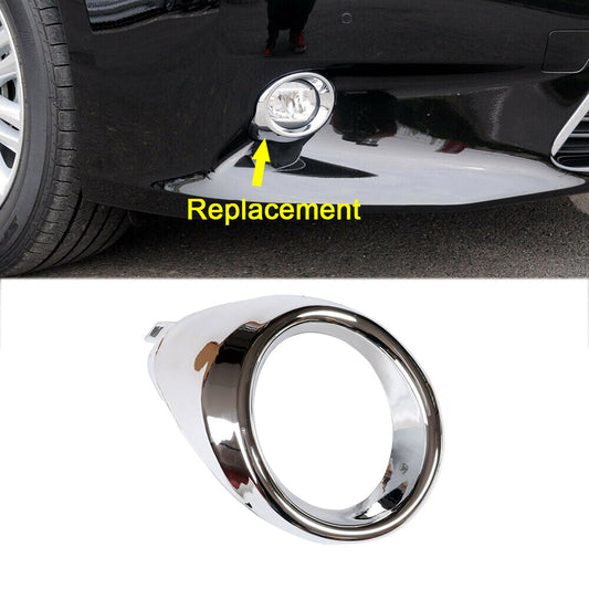 For 2013-2015 for Lexus ES350 Front Bumper RH Right Side Fog Lamp Bezel Chrome Cover