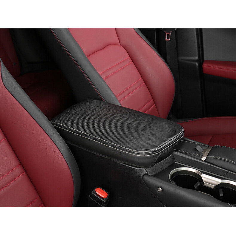 Carbon Fiber Armrest Box Holster Pad Mat Cover Kit for Lexus NX200t 300h 2015-21