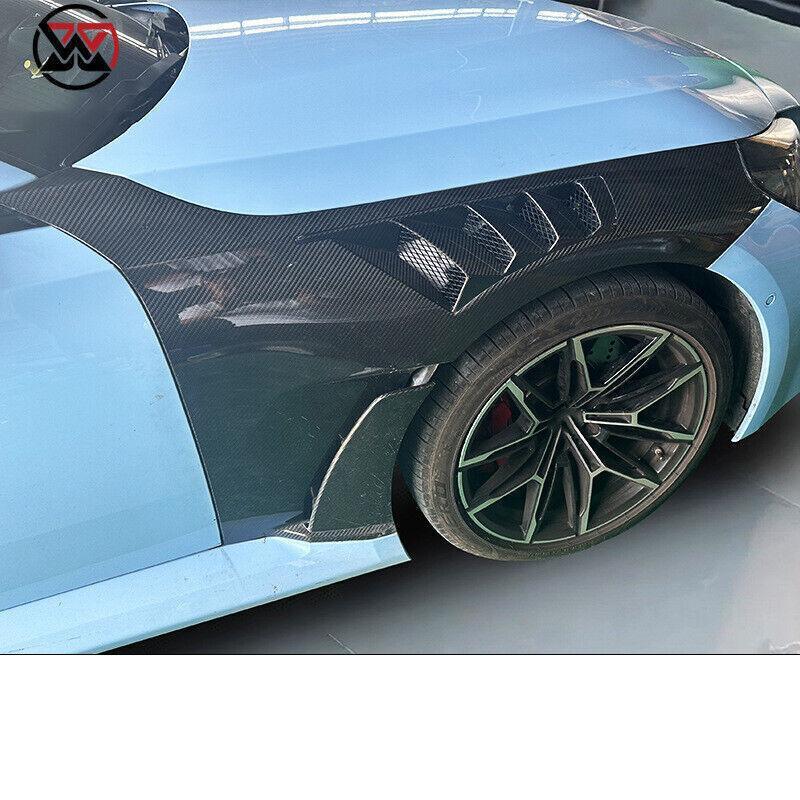 Replacement part for BMW M2 G87 dry carbon fiber WD style ventilated front fender